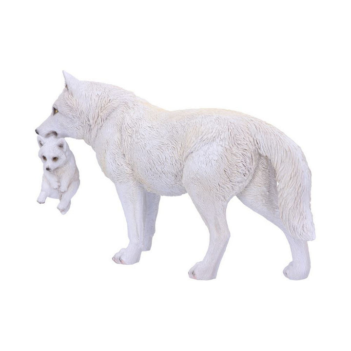 Winter Bond Mother Wolf and Pup Figurine 30cm U6131W2