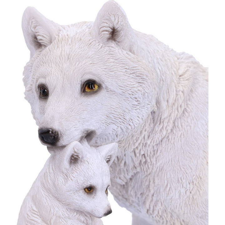 Winter Bond Mother Wolf and Pup Figurine 30cm U6131W2