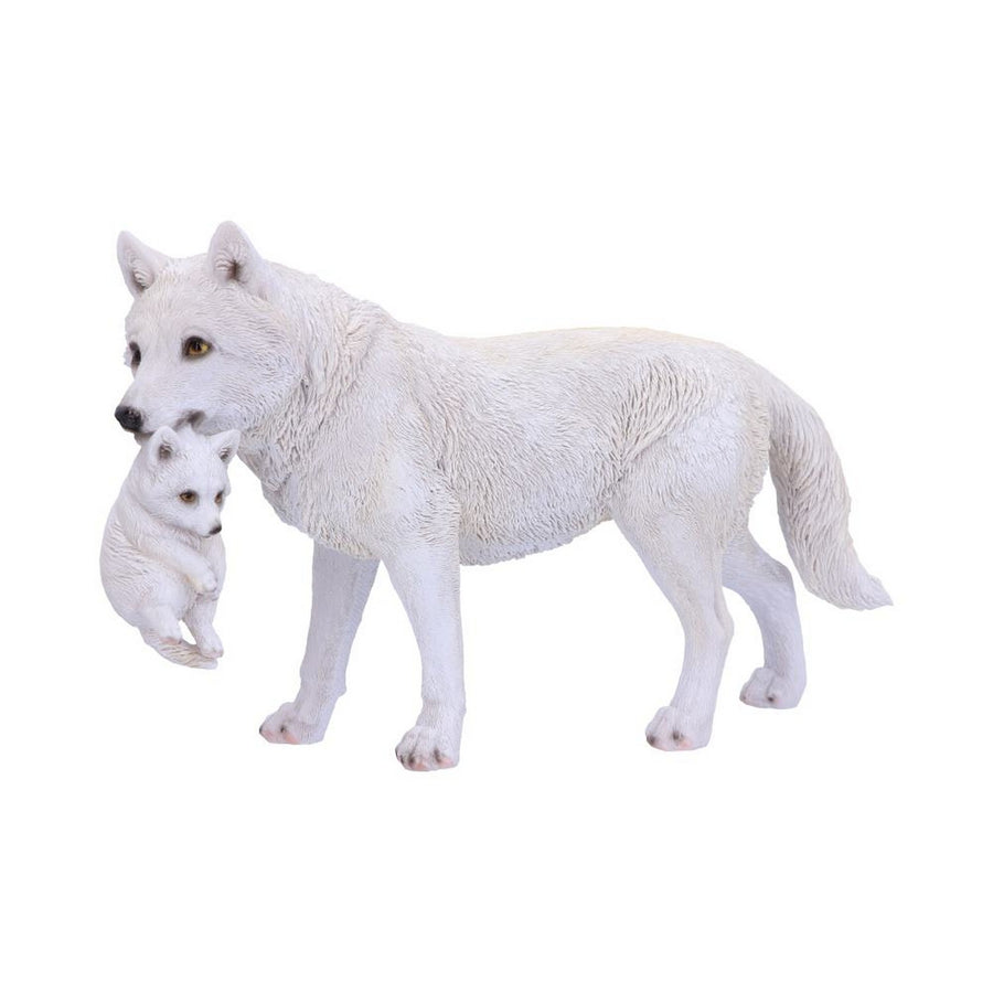 Winter Bond Mother Wolf and Pup Figurine 30cm U6131W2
