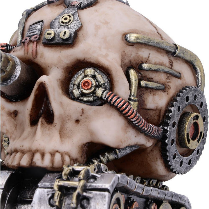 Techno Tank Steampunk Skull 16cm U6137W2