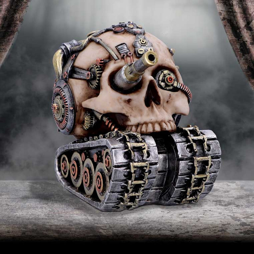 Techno Tank Steampunk Skull 16cm U6137W2