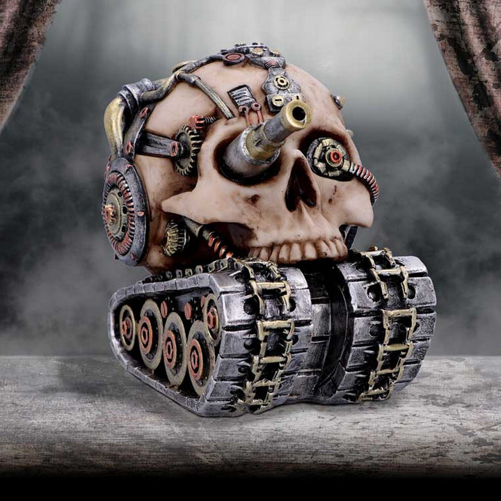 Techno Tank Steampunk Skull 16cm U6137W2