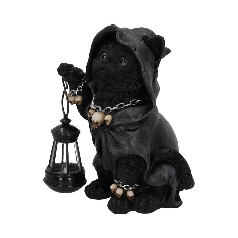 Reapers Feline Lantern Grim Reaper Cat Figurine 18.5cm U6172W2