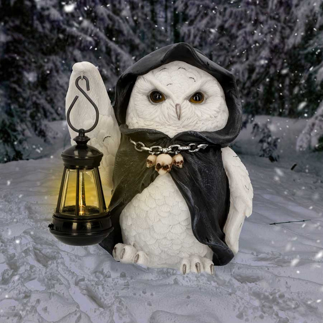 Reapers Flight Lantern Grim Reaper Owl Figurine 17cm U6173W2