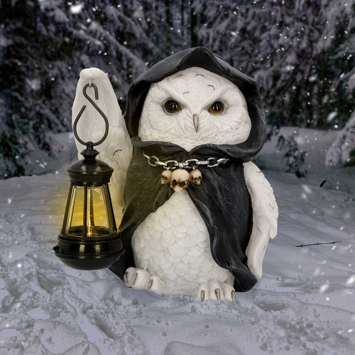 Reapers Flight Lantern Grim Reaper Owl Figurine 17cm U6173W2