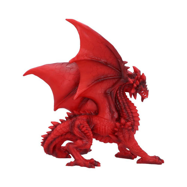 Tailong Red Dragon Figurine 21.5cm U6436X3