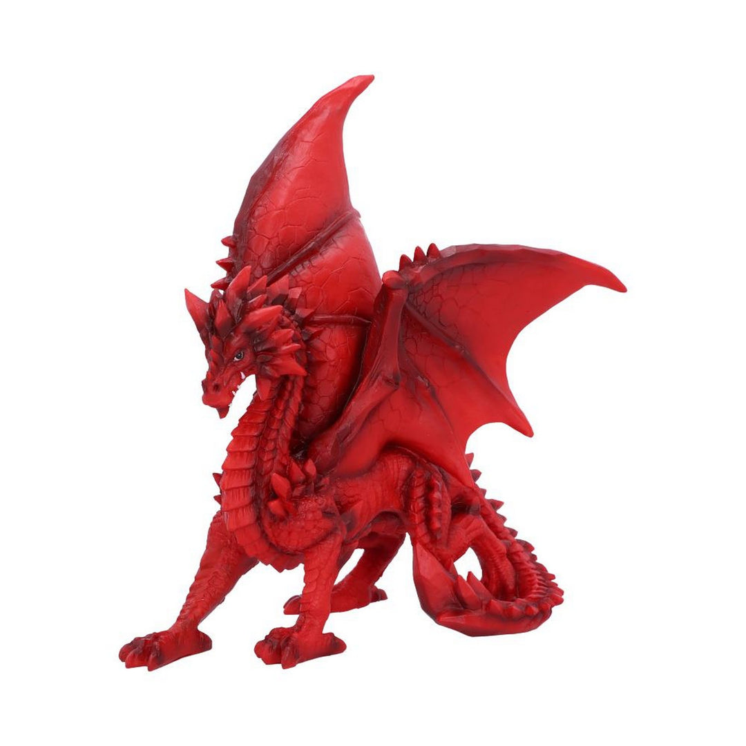 Tailong Red Dragon Figurine 21.5cm U6436X3