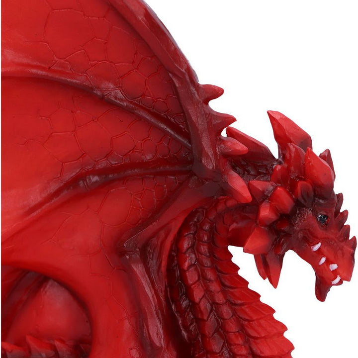 Tailong Red Dragon Figurine 21.5cm U6436X3