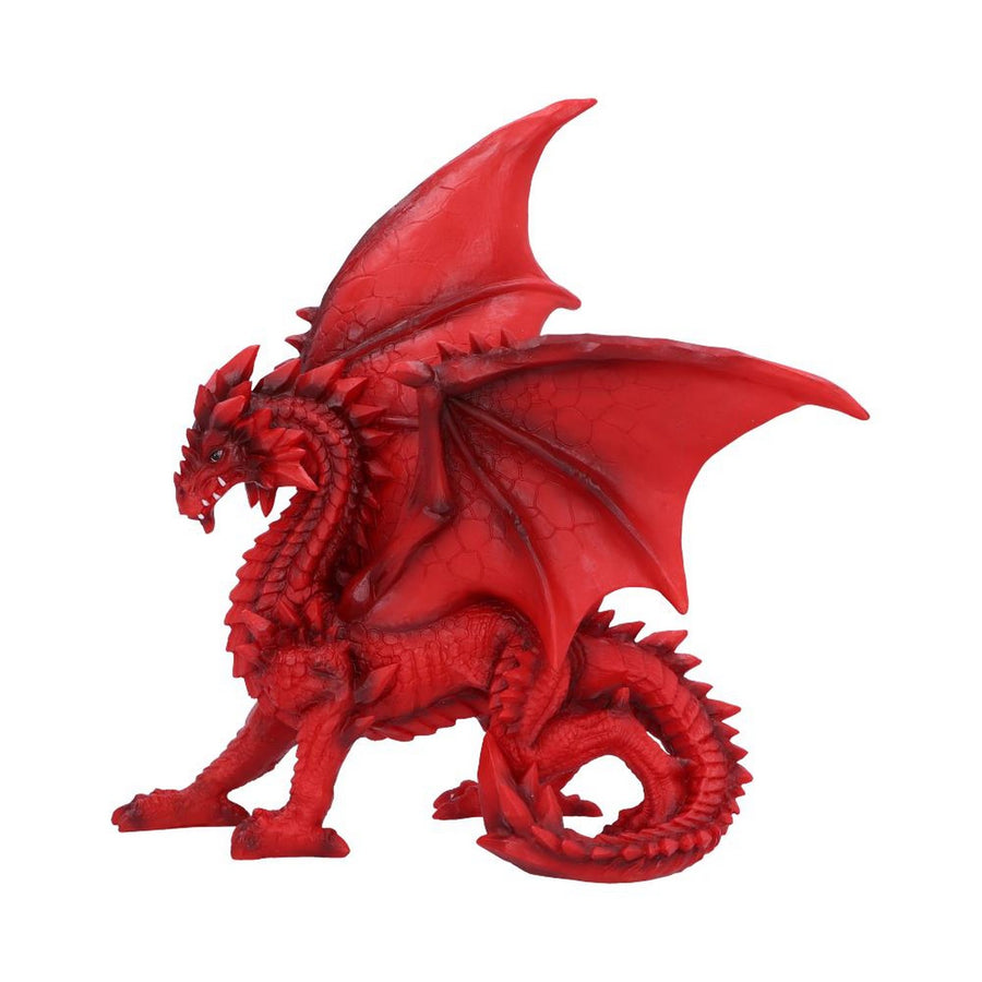 Tailong Red Dragon Figurine 21.5cm U6436X3