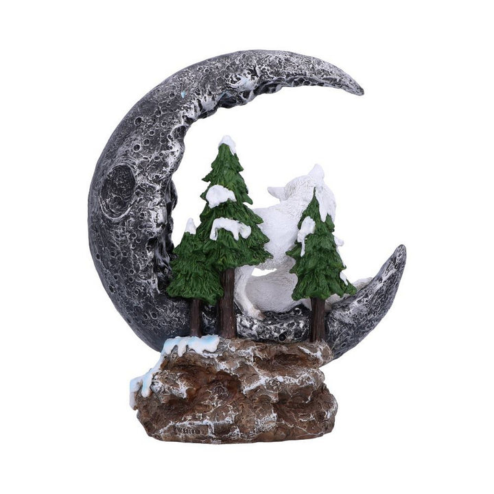 Lunar Companions Wolves Moon Figurine 19.3cm U6441X3
