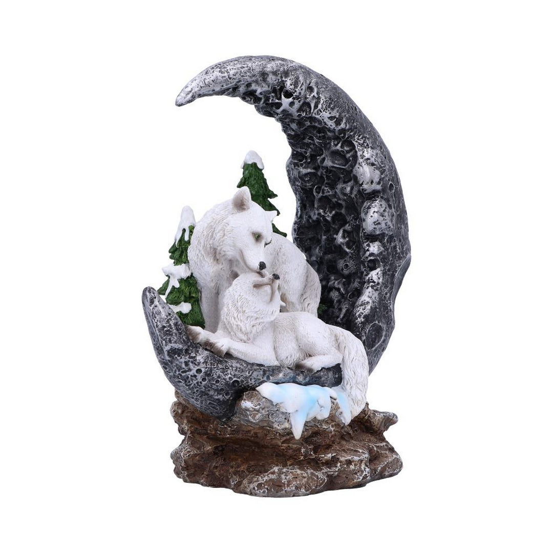 Lunar Companions Wolves Moon Figurine 19.3cm U6441X3