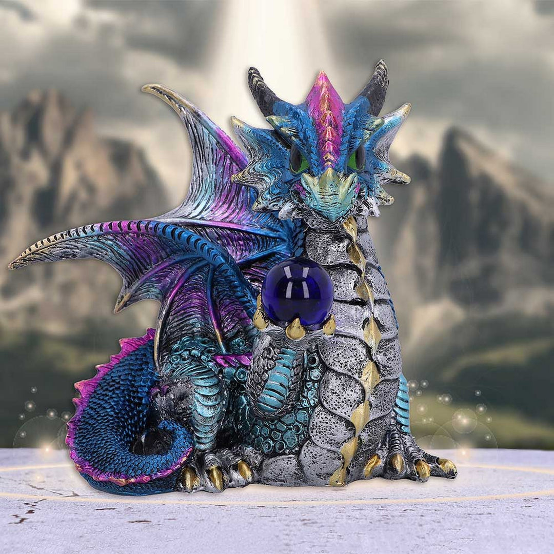 Orb Hoard Dragon Figurine (Blue) U6563Y3