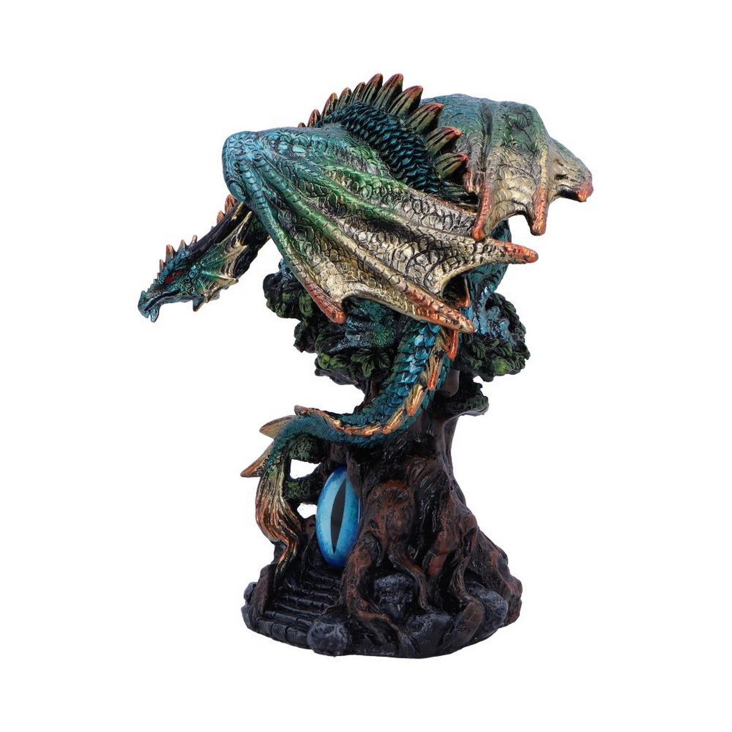 Forest Seer Green Dragon Eye Figurine 16cm U6697A24