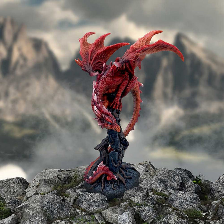 Draconic Roots Red Dragon Figurine 28.5cm U6701A24