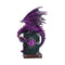 Dragon Fable Purple Dragon on Book Figurine 24cm U6702A24