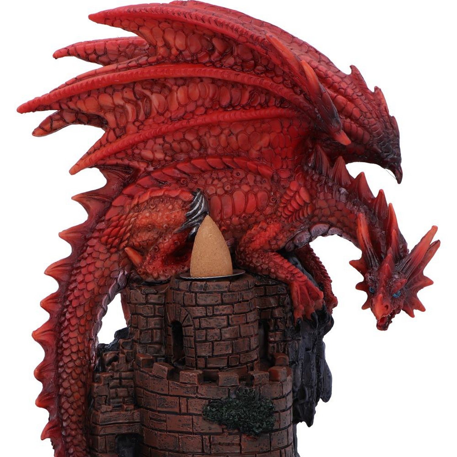 Crimson Keep Red Dragon Backflow Incense Burner 22cm U6703A24