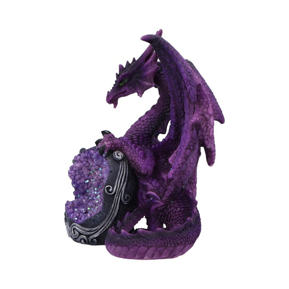Guardian of the Geode Purple Dragon Figurine 11.5cm U6705A24