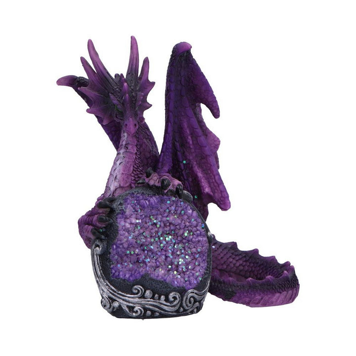Guardian of the Geode Purple Dragon Figurine 11.5cm U6705A24