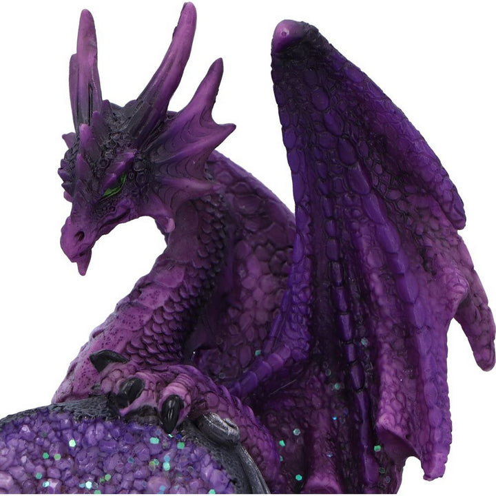 Guardian of the Geode Purple Dragon Figurine 11.5cm U6705A24