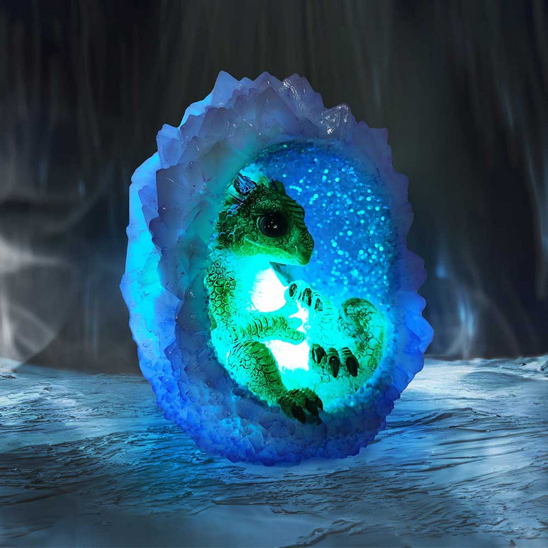 Geode Nest (Green) Illuminating Figurine U6706A24