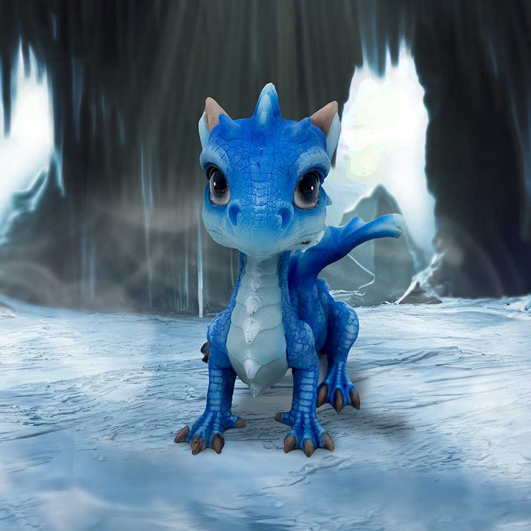 Ice Dragonling Blue Dragon Figurine 12.3cm U6708A24
