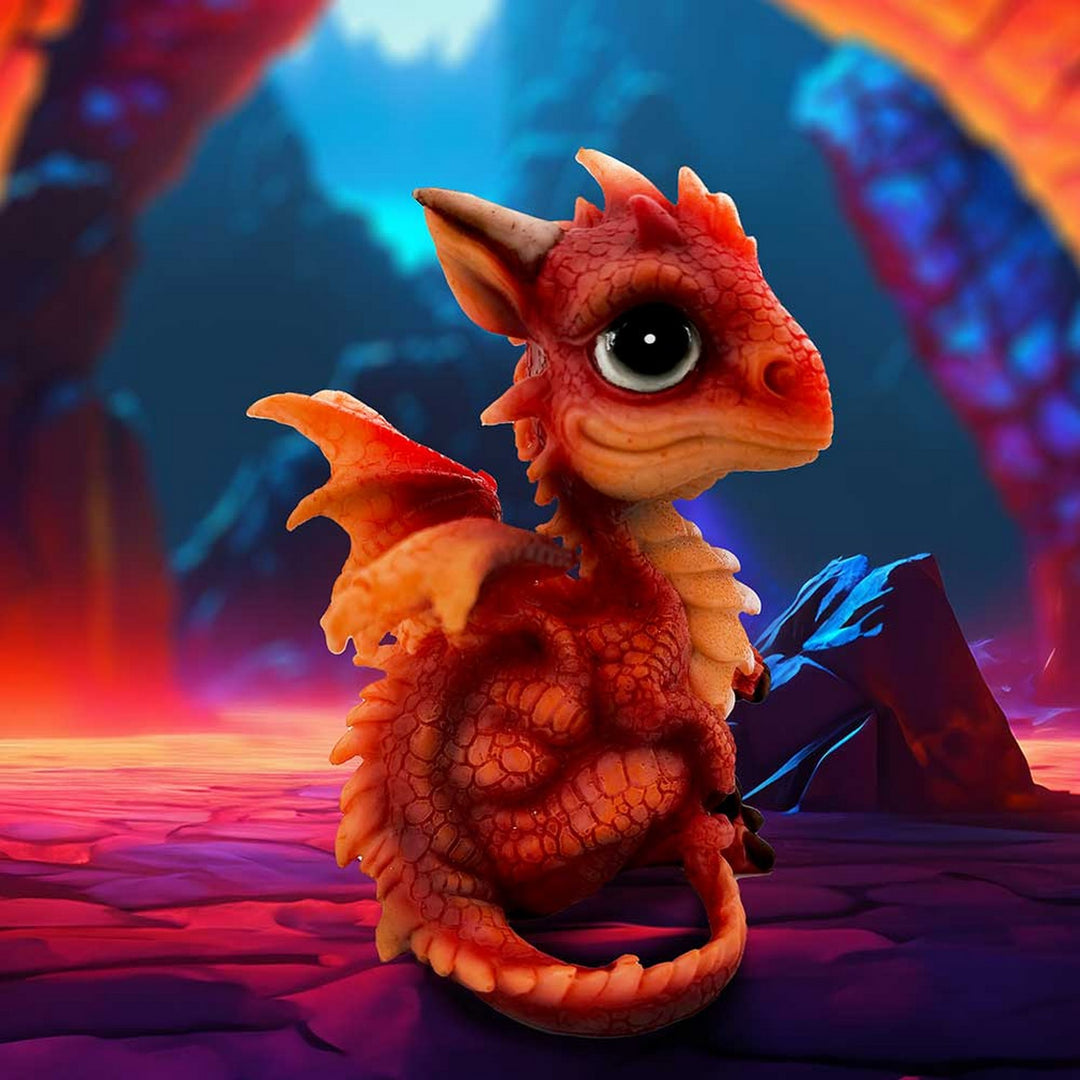Fire Dragonling Red Dragon Figurine 12cm U6709A24