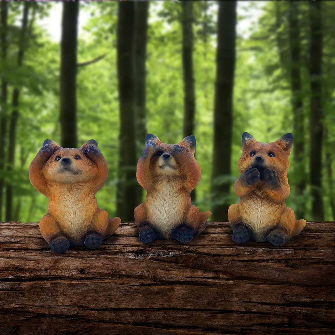 Three Wise Foxes Figurines 8.5cm U6722A24