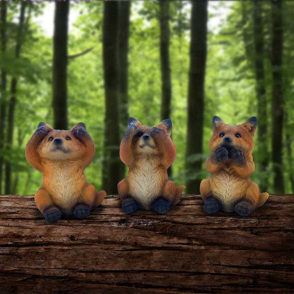 Three Wise Foxes Figurines 8.5cm U6722A24