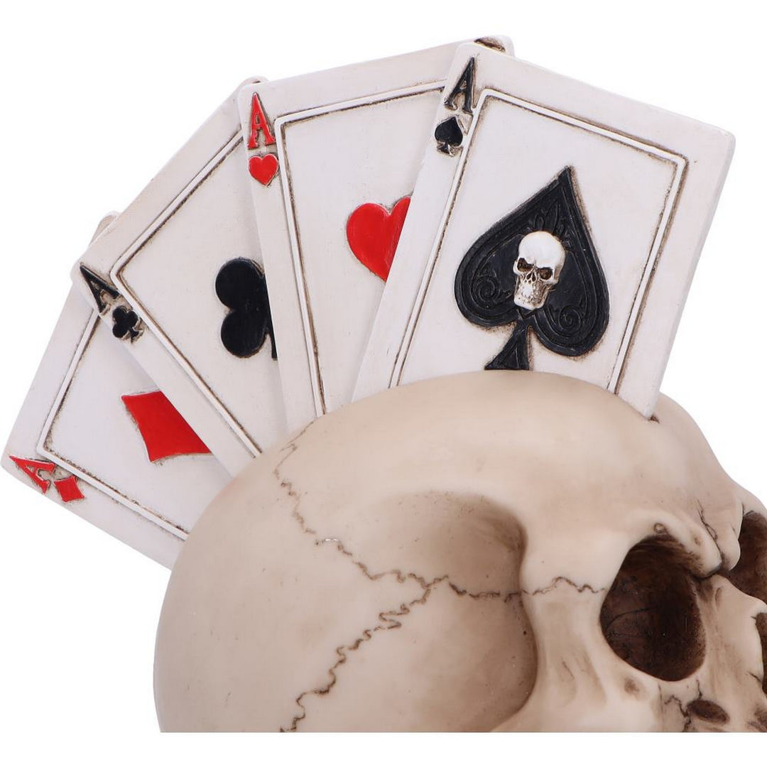 Four of a Kind Playing Cards Skull Head 19cm U6723A24