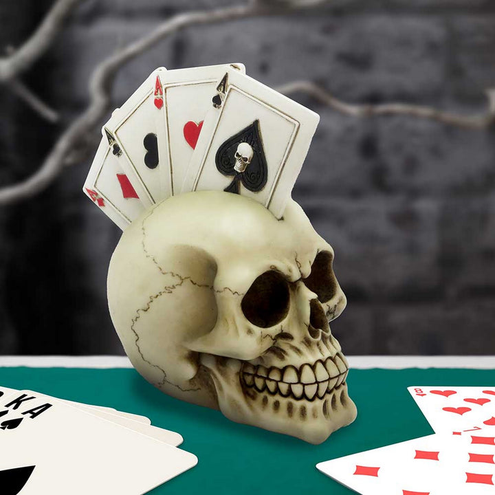Four of a Kind Playing Cards Skull Head 19cm U6723A24