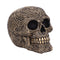 Paisley Black and Gold Skull Head 15cm U6724A24