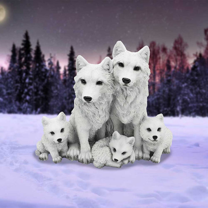 Protected Pups Wolf and Cubs Figurine U6735A24