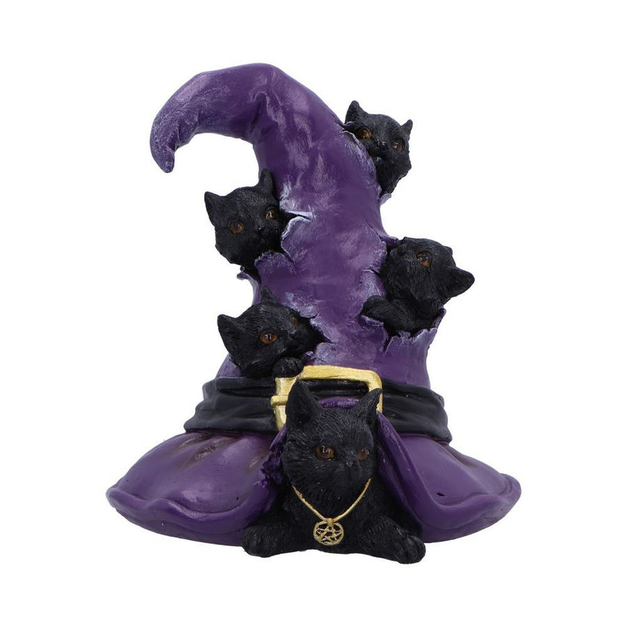 Magical Mischief Witch Hat and Black Cats Figurine 14cm U6739A24