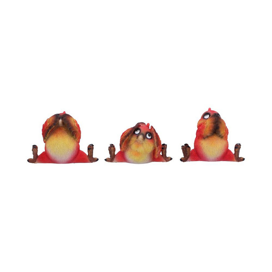 Comical Three Wise Bird Figurines U6859C24