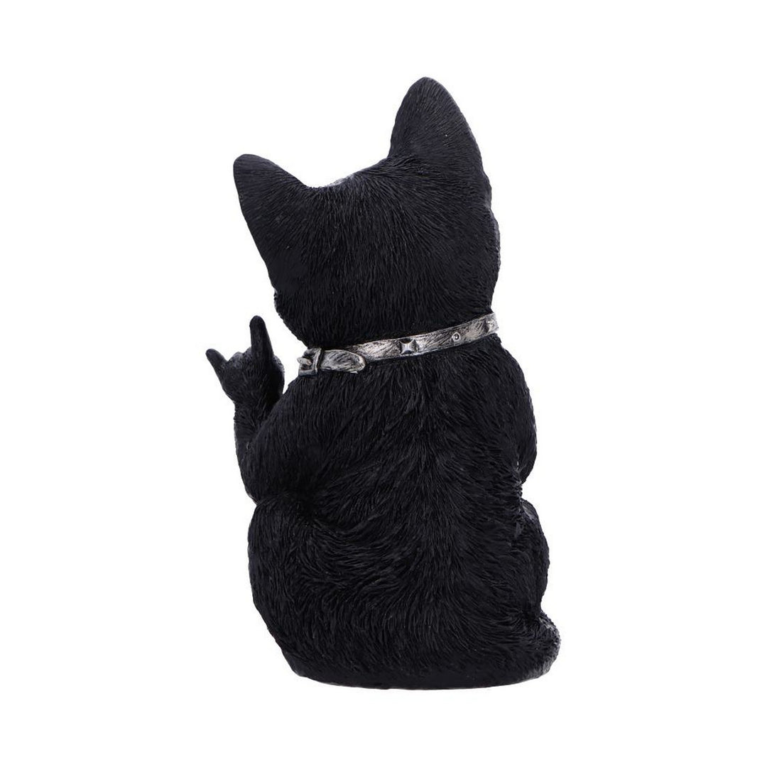 Metallicat Black Cat Throwing Rock Hand Sign U6862C24
