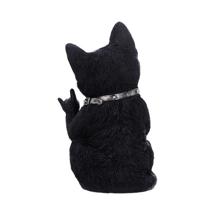 Metallicat Black Cat Throwing Rock Hand Sign U6862C24