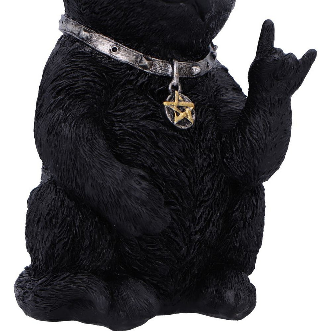 Metallicat Black Cat Throwing Rock Hand Sign U6862C24