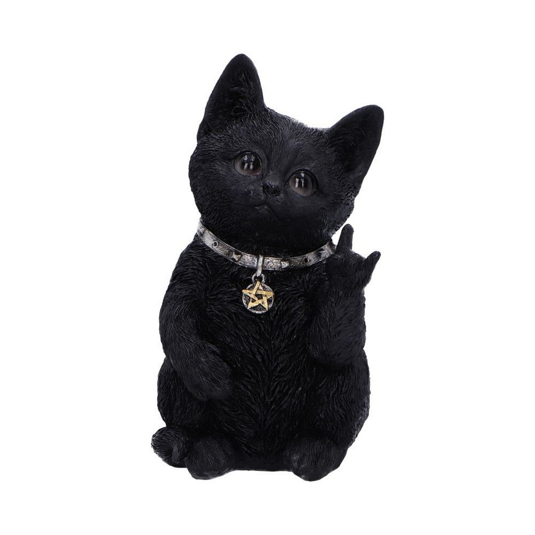 Metallicat Black Cat Throwing Rock Hand Sign U6862C24