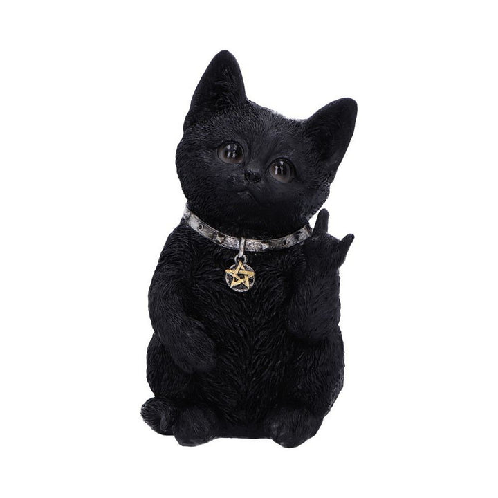 Metallicat Black Cat Throwing Rock Hand Sign U6862C24