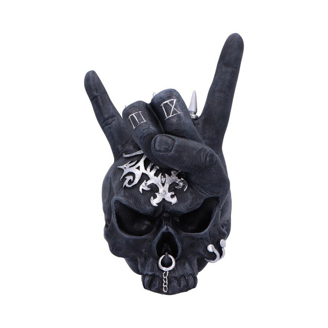 Horns Up Rocking Skull Ornament U6864C24