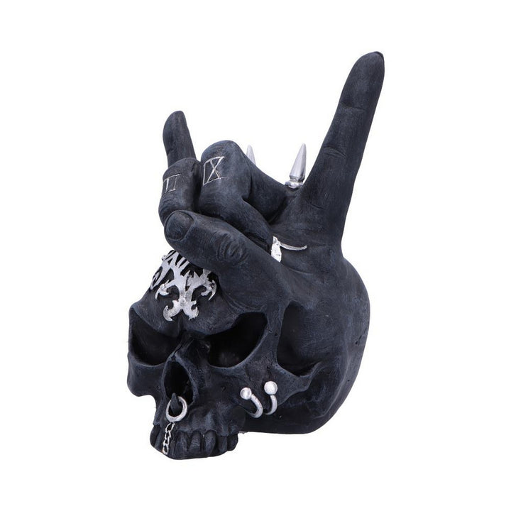 Horns Up Rocking Skull Ornament U6864C24