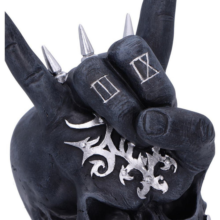 Horns Up Rocking Skull Ornament U6864C24