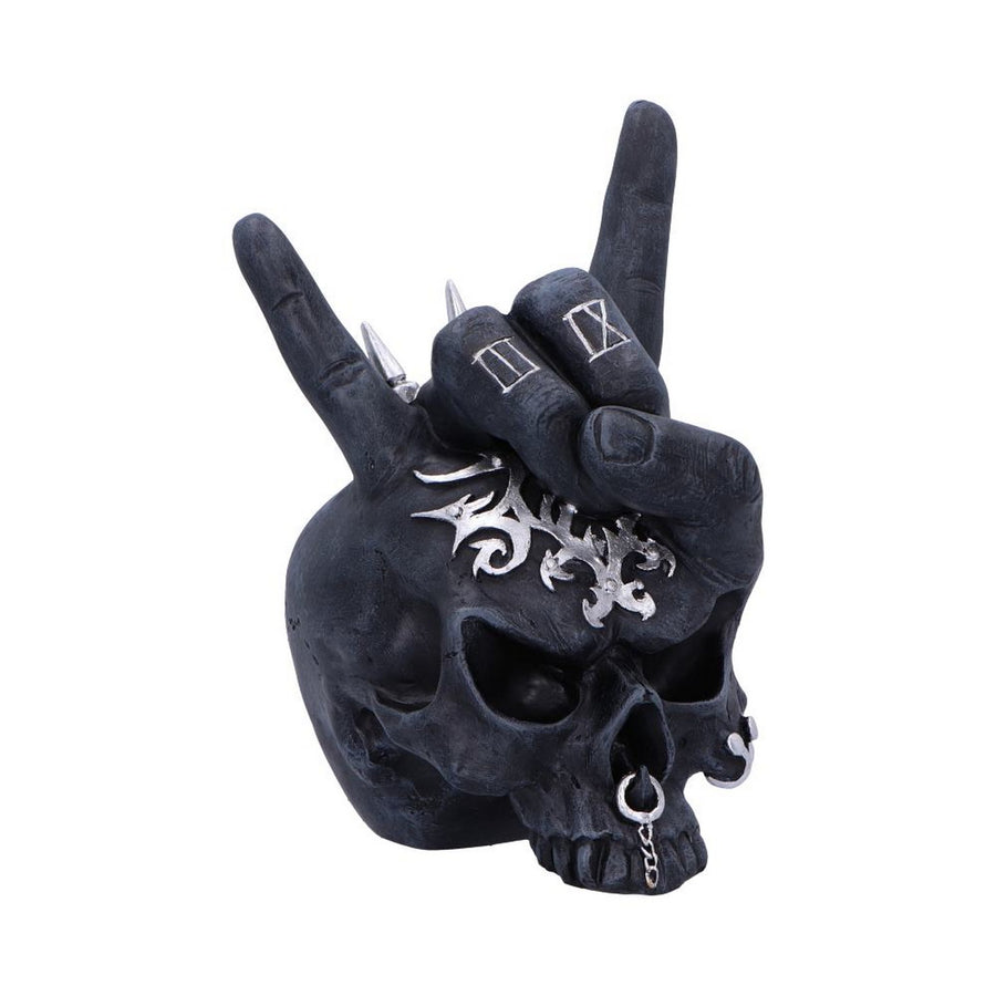 Horns Up Rocking Skull Ornament U6864C24