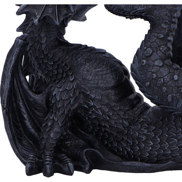 Black Drakaina and Dragonling Figurine U6866C24