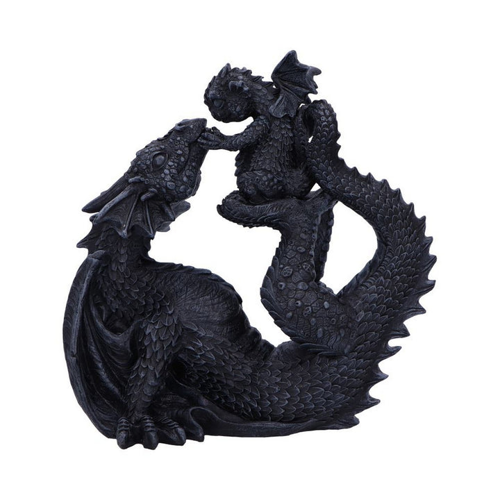 Black Drakaina and Dragonling Figurine U6866C24
