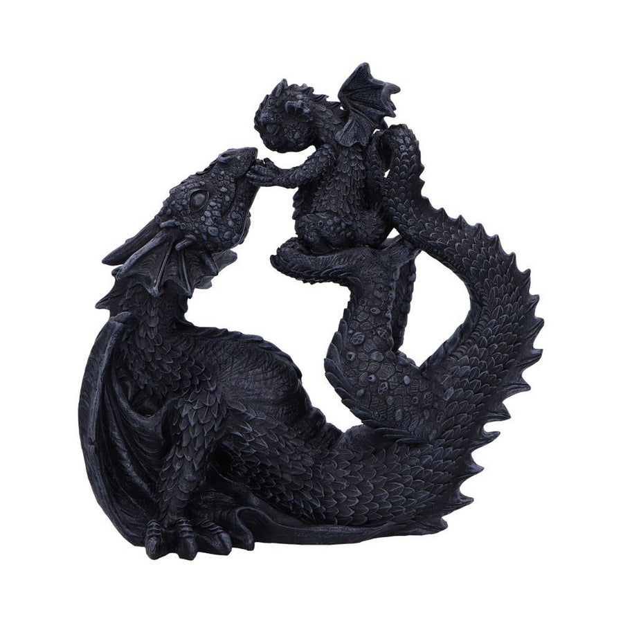Black Drakaina and Dragonling Figurine U6866C24