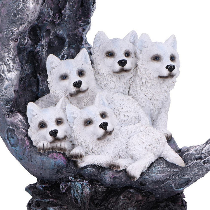 Moon Litter White Wolves Ornament U6868C24