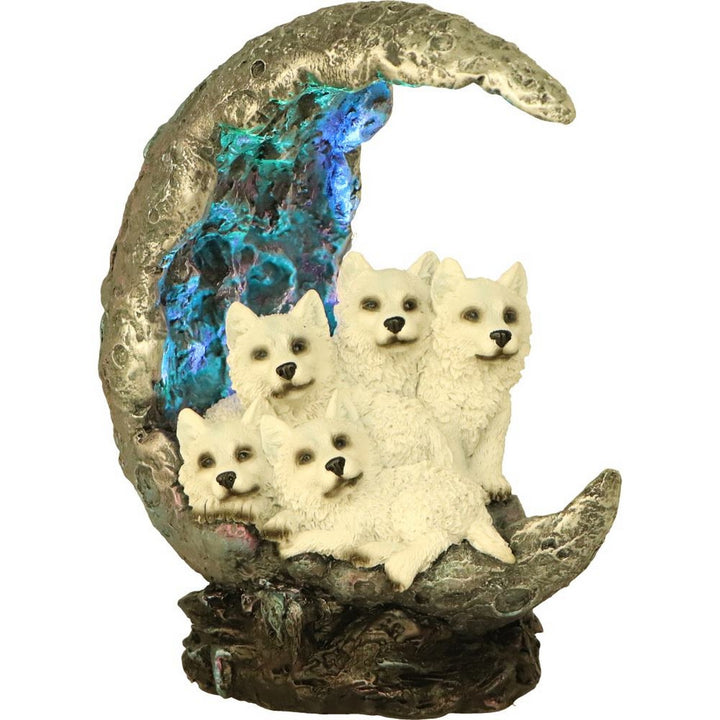 Moon Litter White Wolves Ornament U6868C24
