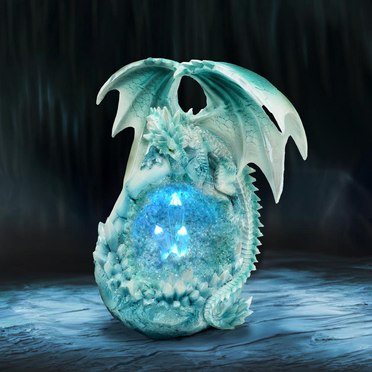 Northern Lights Light Up Dragon Geode Ornament U6869C24