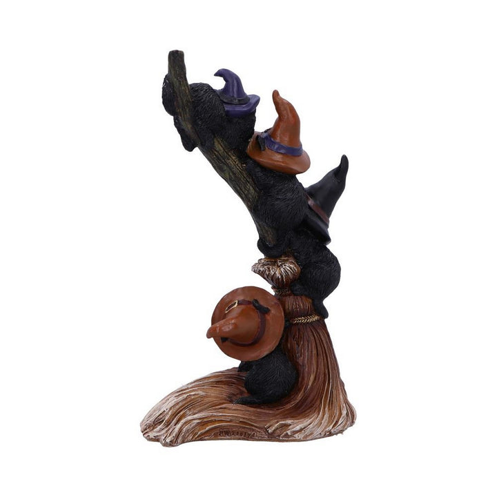 Broomstick Kindle Witchy Black Cats Ornament U6870C24